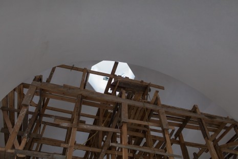 Продолжаются работы в верхнем приделе Александро-Невского храма в Красноармейске, сентябрь 2014 года.