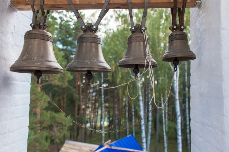 Звонница в Александро-Невском храме в Красноармейске, сентябрь 2014 года