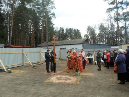 Чин основания храма иконы Божией Матери «Взыскание погибших» на кладбище в Красноармейске, 22 апреля 2015 года