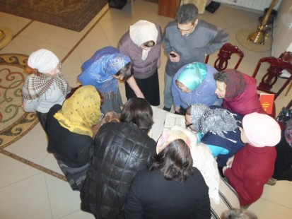 Занятия со взрослыми прихожанами по церковной литературе в Александро-Невском храме, февраль 2017 года