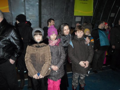 Воспитанники Воскресной школы Александро-Невского храма на спартакиаде, февраль 2017 года
