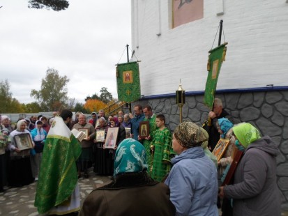 Престольный праздник память Сергия Радонежского, Александро-Невский храм Красноармейска, 8 октября 2018 года