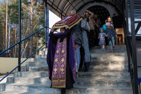 Погребение плащаницы, Александро-Невский храм Красноармейска, 26 апреля 2019 года