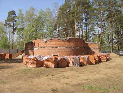 Подготовка к строительству, май 2012 года