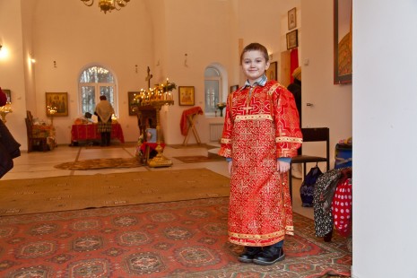 Наш Сережа Герасимов. Престольный праздник в храме, 6 декабря 2014 года